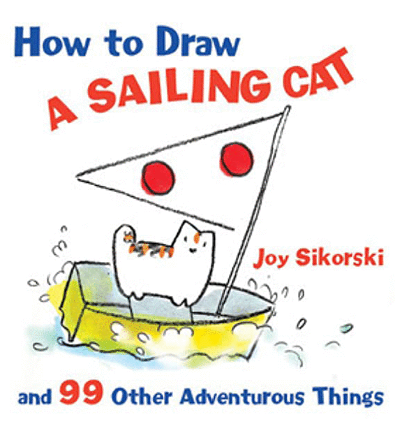 How to draw a sailing cat